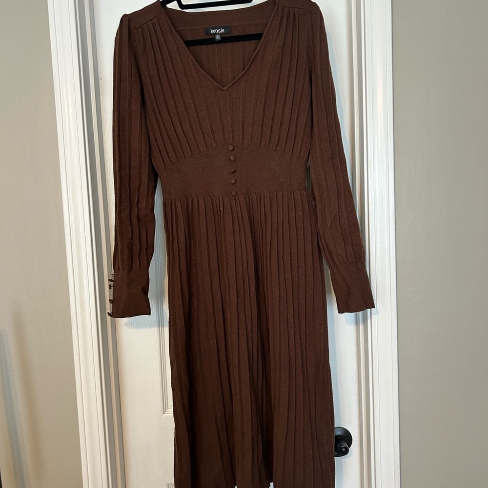 Brown Knit Dress
